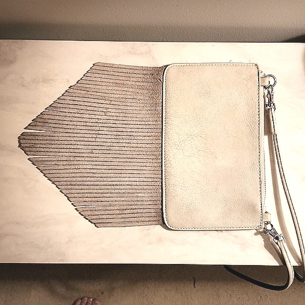 FREE PEOPLE LEATHER FRINGE PURSE